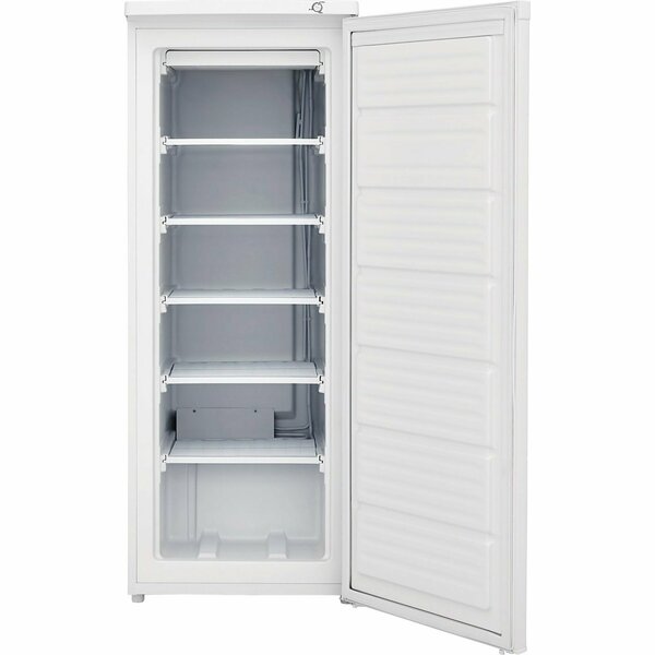 Almo 6 Cu ft Manual Defrost Upright Freezer with Reversible Door and Wire Shelves FFUM0623AW